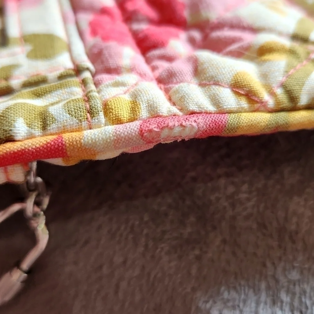 Vera Bradley Retired Folkloric Quilted One For The Money Wallet Coin Bag - Picture 16 of 16